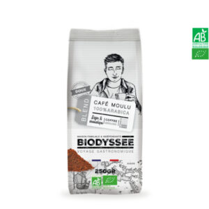 Café Moulu Doux 100% Arabica 250g Biodyssée