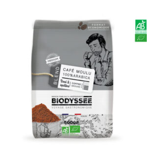 Café Moulu Médium 100% Arabica 500g Biodyssée