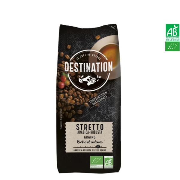 Café Stretto Arabica Robusta Grain 1kg Destination