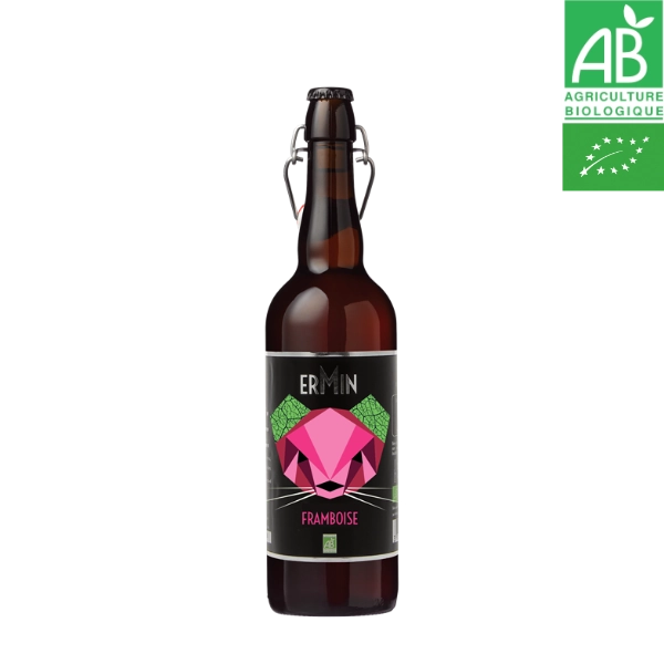 Bière framboise Ermin 5,5° 75cl