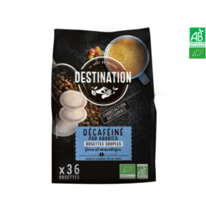 Décaféiné Pur Arabica Dosettes Souples 36*7g Destination Décaféiné Pur Arabica Dosettes Souples 36*7g Destination