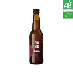 Biodir Bière 0% alcool blanche cranberry 12x33cl