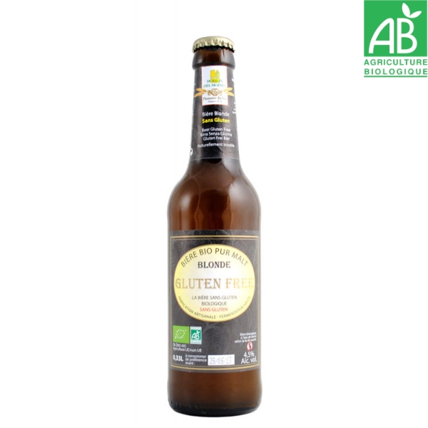 Bières blondes sans gluten 33cl Moulin aux Moines