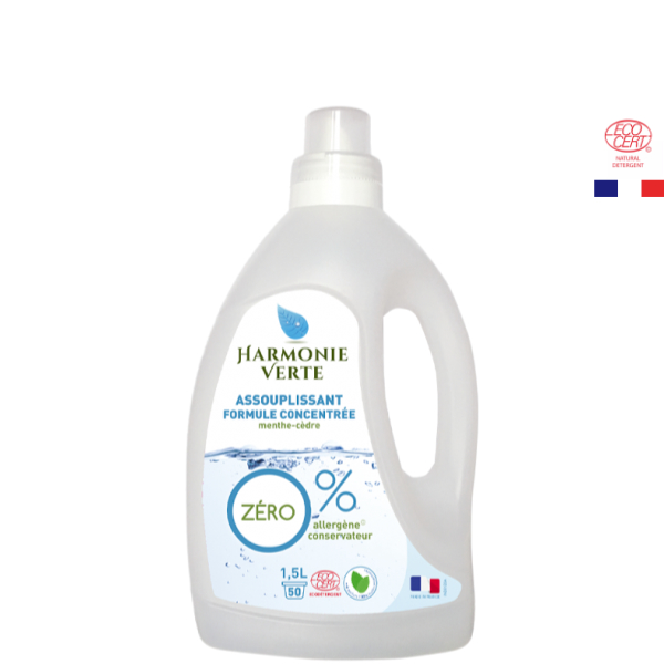 Assouplissant Concentré Menthe-Cèdre 1.5Lt Harmonie Verte