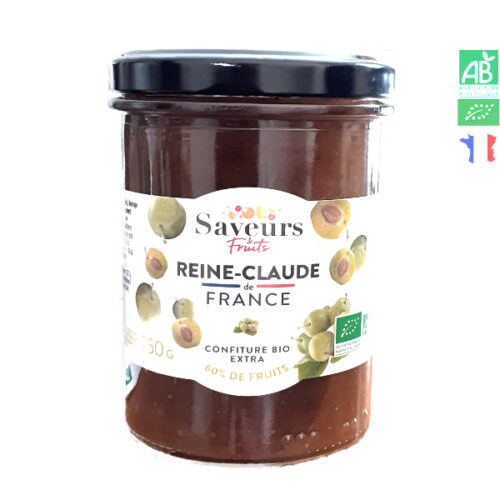 Confiture de Reine-Claude Bio de France 250g Saveurs et Fruits