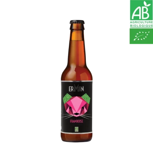 Bière framboise Ermin 5,5° 12x33cl