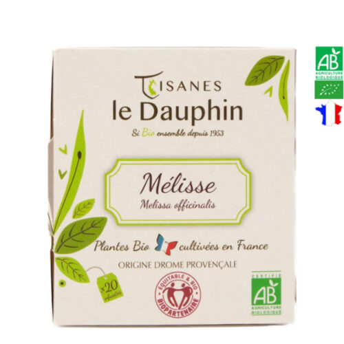 Infusion Bio Mélisse 20 Dosettes Tisanes Le Dauphin