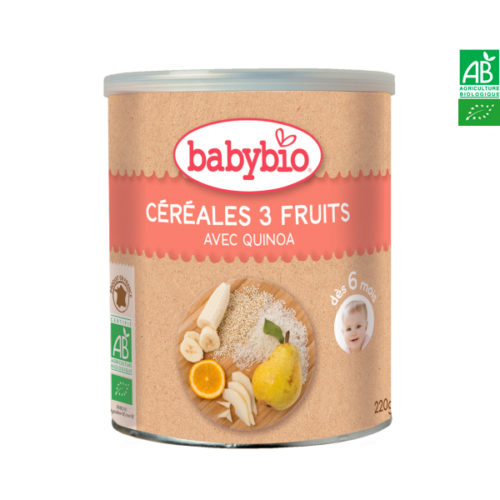 Céréales 3 Fruits Quinoa 220g Babybio