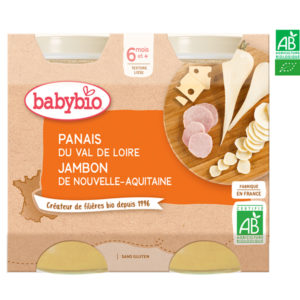 Panais du Val de Loire Jambon de Nouvelle Aquitaine 2x200g Babybio Panais du Val de Loire Jambon de Nouvelle Aquitaine 2x200g Babybio