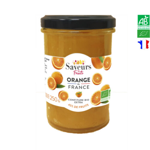 Confiture d'Orange Bio de France 250g Saveurs et Fruits