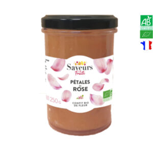 Confiture de Pétale de Rose Bio 250g Saveurs et Fruits
