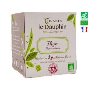 Infusion Bio Thym 20 Dosettes Tisanes Le Dauphin