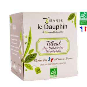 Infusion Bio Tilleul des Baronnies 20 Dosettes Tisanes Le Dauphin