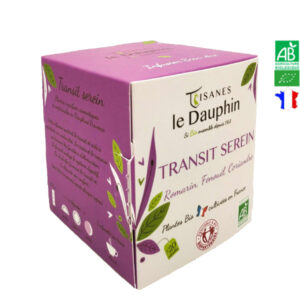 Infusion Bio Transit Serein 20 Dosettes Tisanes Le Dauphin