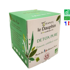 Infusion Bio Détox Pure 20 Dosettes Tisanes Le Dauphin