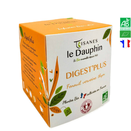 Infusion Bio Digest'Plus 20 Dosettes Tisanes Le Dauphin