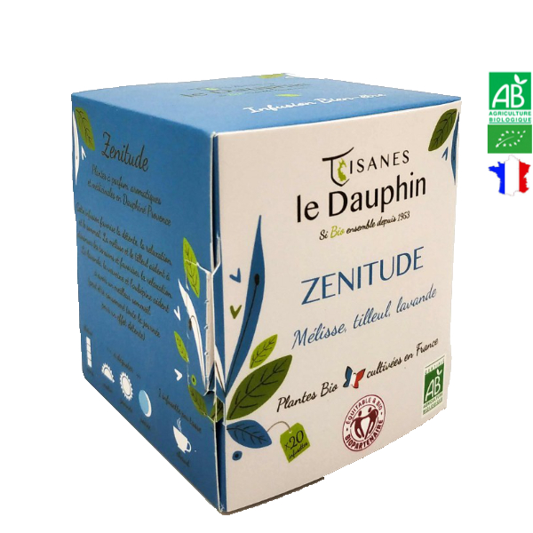 Infusion Bio Zénitude 20 Dosettes Tisanes Le Dauphin