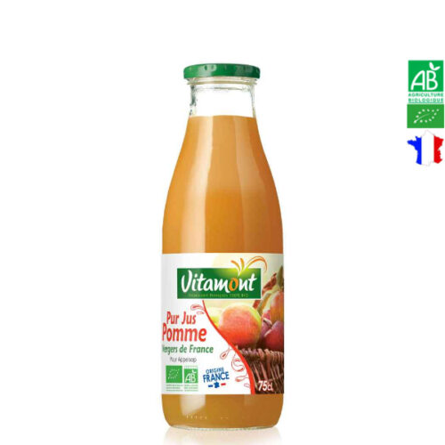 Pur Jus de Pomme Vergers de France Bio 75cl Vitamont