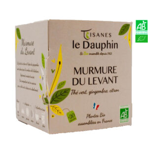 Thé Vert Bio Murmure du Levant 100 dosettes Tisanes Le Dauphin