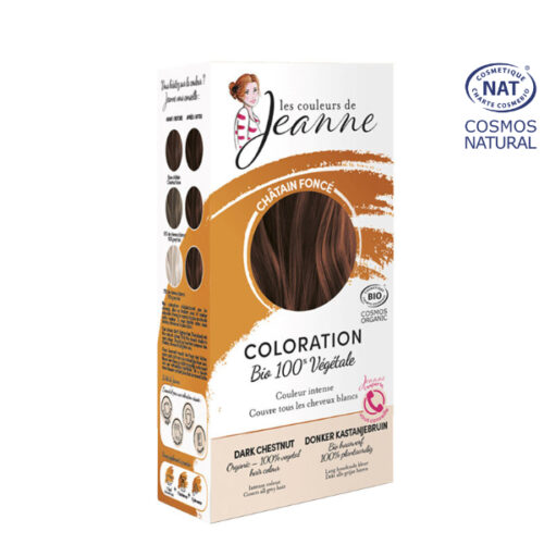 Coloration 100% Bio & Végétale Châtain Foncé Les Couleurs de Jeanne
