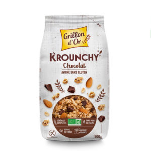 Krounchy Chocolat Avoine Sans Gluten 500gr Grillon d’Or