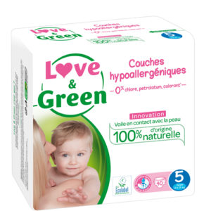 Couche Hypoallergénique Taille 5 11 à 25kg Love&Green Couche Hypoallergénique Taille 5 11 à 25kg Love&Green