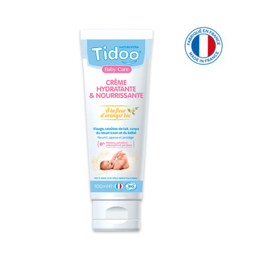 Crème Hydratante et Nourrissante à la Fleur d'Oranger Bio 100ml Tidoo