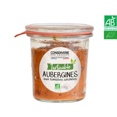 Caviar d'Aubergines aux Tomates Séchées 100g Conserverie des Saveurs
