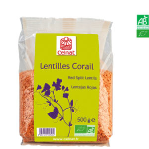 Lentilles Corail 500gr Celnat