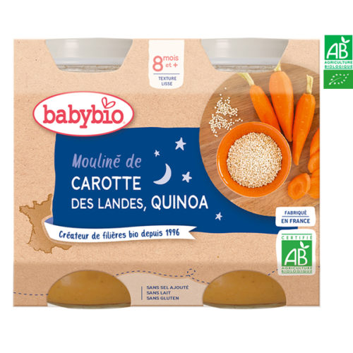 Mouliné de Carottes des Landes et Quinoa 2*200g Babybio