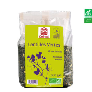 Lentilles Vertes Bio 500gr Celnat