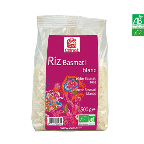 Riz Basmati Blanc Bio 500gr Celnat
