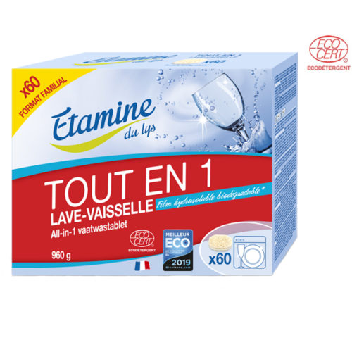 Tablette Lave-Vaisselle Tout-en-1 Par 60 Etamine du Lys