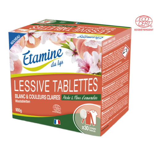 Lessive Tablette Spéciale Linge Blanc Par 30 Etamine du Lys