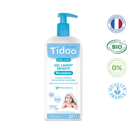 Gel Lavant Sensitif non parfumé (475 ml) Tidoo