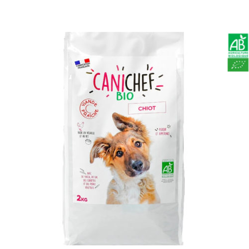 Croquettes pour chien BIO 2kg - Chiot Canichef et Felichef