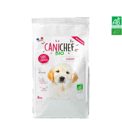 Croquettes pour chien BIO Sans Céréales 2kg - Chiot Canichef et Felichef