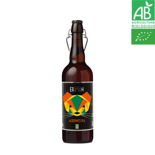 Bière agrumes IPA Ermin 6.5% 6x75cl