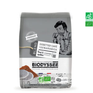 Café Dosettes 100% Arabica Médium 36*8g  Biodyssée