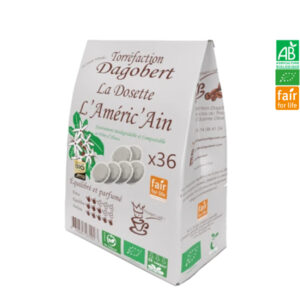 Café Dosettes L'Améric'Ain 100% Arabica Grain 500g Dagobert