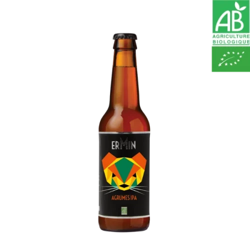 Bière agrumes IPA Ermin 6.5% 12x33cl